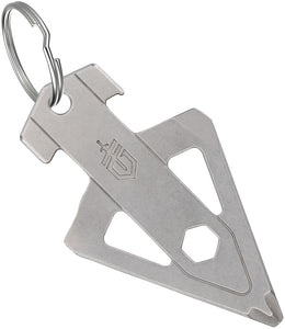 Gerber Broadhead Stonewash Stainless Screwdriver Keychain Multi-Tool 1074045
