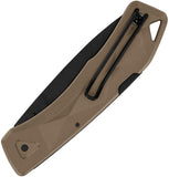Gerber LST Ultra Lockback Coyote Brown GFN Folding 420HC Pocket Knife 1074499