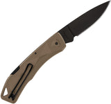 Gerber LST Ultra Lockback Coyote Brown GFN Folding 420HC Pocket Knife 1074499