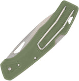 Gerber LST Lockback Green GFN Folding 440A Stainless Clip Pt Pocket Knife 1074518