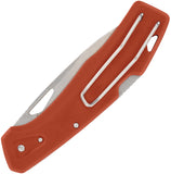 Gerber LST Lockback Orange GFN Folding 440A Stainless Clip Pt Pocket Knife 1074522