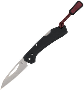 Gerber LST Mini Lockback Black GFN Folding 440A Stainless Wharncliffe Pocket Knife 1074528