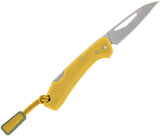 Gerber LST Mini Lockback Yellow GFN Folding 440A Stainless Wharncliffe Pocket Knife 1074532