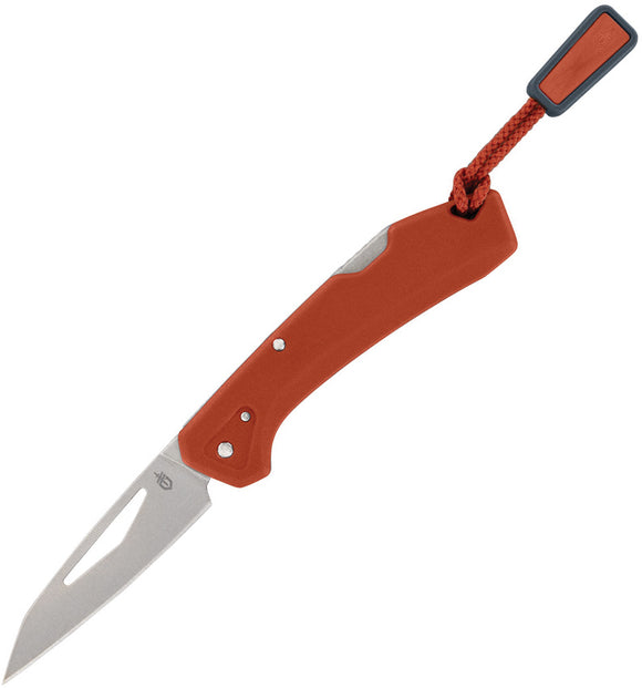 Gerber LST Mini Lockback Orange GFN Folding 440A Stainless Wharncliffe Pocket Knife 1074534