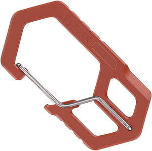 Gerber Carabiner Burnt Orange Stainless Bottle Opener Keychain Tool 1075357