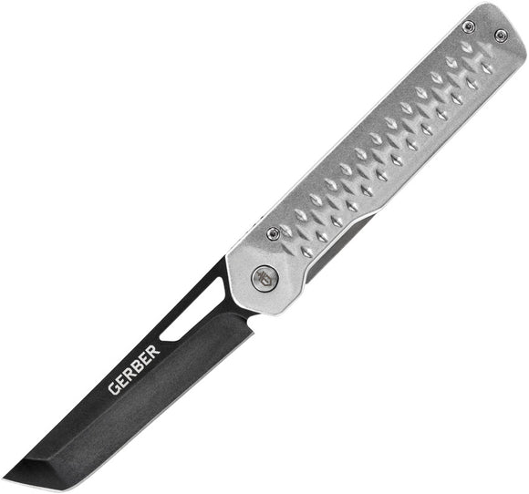 Gerber Ayako Framelock Silver Aluminum Folding 7Cr17MoV Pocket Knife 1076077