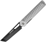 Gerber Ayako Framelock Silver Aluminum Folding 7Cr17MoV Pocket Knife 1076077