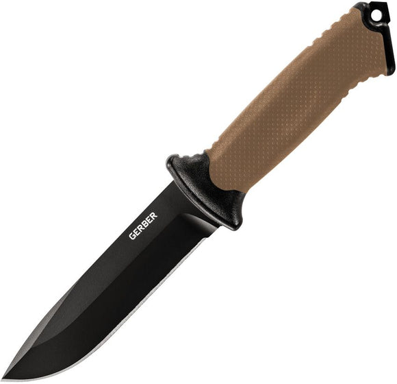 Gerber Prodigy Coyote Brown Tachide 420HC Stainless Fixed Blade Knife w/ Sheath 1246