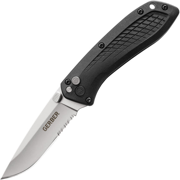 Gerber US Assist Plunge Lock A/O Black GRN Folding Stainless Pocket Knife 3240