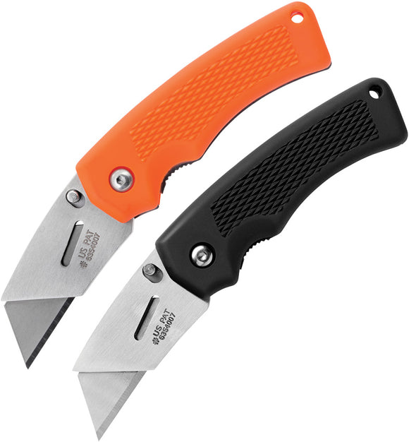 Gerber Edge Utility 2pc Combo Black & Orange Folding Pocket Knife Set 3516