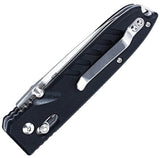 Ganzo Knives G-Lock Black G10 Folding 440C Stainless Spear Pt Pocket Knife G7461BK