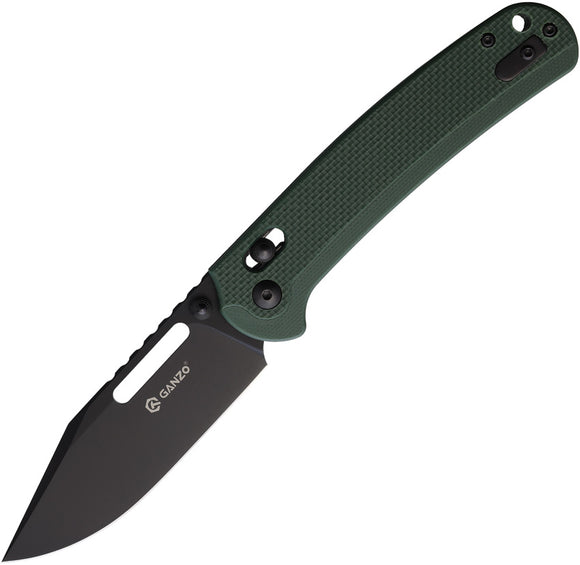 Ganzo Knives 768-PTGB G-Lock Green G10 Folding D2 Steel Pocket Knife 768PTGB