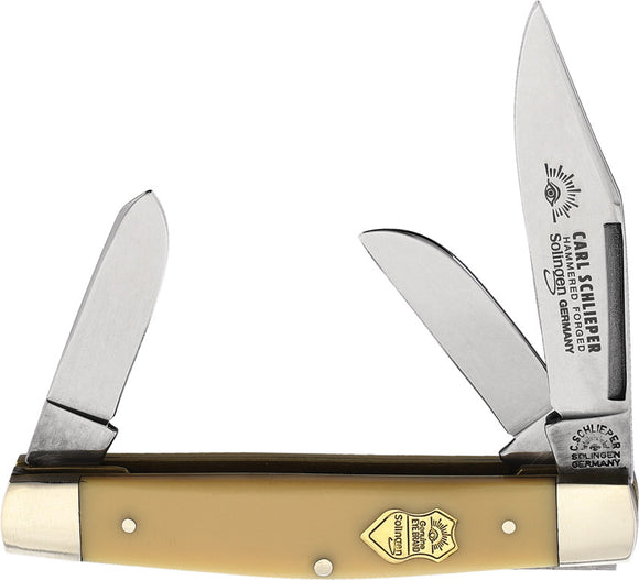 German Eye Stockman Folding Pocket Knife Slip Joint Stainless 3 Blades 350Y