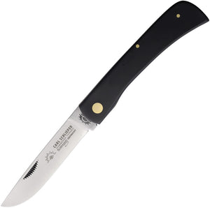 German Eye Clodbuster Black Smooth Synthetic Folding Pocket Knife 99SW