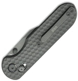 GEO Knife Ethereal Cutter Axis Lock Dark Gray Titanium Folding M390 Clip Pt Pocket Knife 2401C