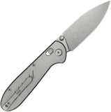 GEO Knife Frost Axis Lock Gray Titanium Folding Bohler M390 Pocket Knife 2501A