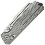 GEO Knife Noxiz Axis Lock Gray Titanium Folding Bohler M390 Pocket Knife 2506A