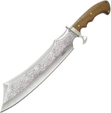 GIL HIBBEN Master Bushcraft Walnut Rough Forged Fixed Blade Bowie 17" Knife 5053