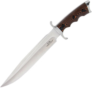 Hibben Tundra Black & Orange Micarta 420HC Stainless Fixed Blade Knife 5122