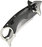 Hibben Recurve Karambit Linerlock Black G10 Folding 7Cr17MoV Pocket Knife 5136