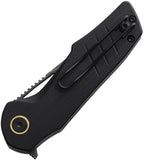 Grissom Knife and Tool Baby Zeus Linerlock Black G10 Folding 14C28N Pocket Knife BZBGDS