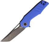 Grissom Knife and Tool Baby Zeus Linerlock Blue G10 Folding 14C28N Pocket Knife BZBLGDS