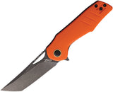 Grissom Knife and Tool Baby Zeus Linerlock Orange G10 Folding 14C28N Pocket Knife BZOGDS