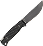 Glow Rhino Bohr Black G10 DC-53 Steel Drop Point Fixed Blade Knife 111