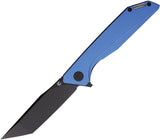 Glow Rhino Szilard Framelock Blue Aluminum Folding MagnaCut Pocket Knife R113