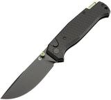 Glow Rhino McGuire Button Lock Black G10 Folding S35VN Drop Point Pocket Knife R114