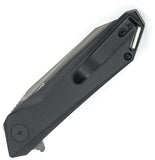 Glow Rhino Meitner Linerlock Black Aluminum Folding MagnaCut Pocket Knife R115