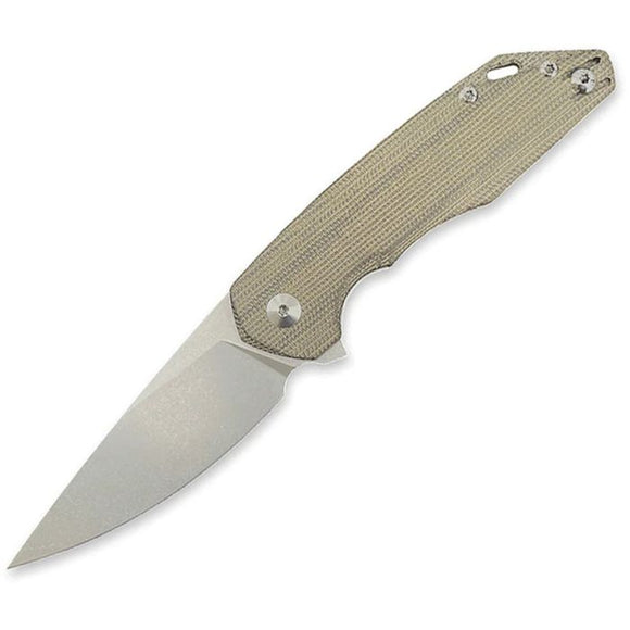 GiantMouse ACE Corta Linerlock Green Micarta Folding Bohler M390 Pocket Knife 10869
