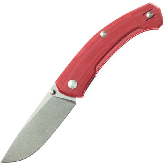 GiantMouse ACE Iona V2 Linerlock Red Micarta Folding MagnaCut Pocket Knife 11613