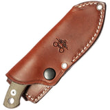 Giant Mouse GMF1-XL Green Micarta Bohler N690 Fixed Blade Knife w/ Sheath 11880