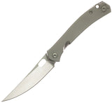 GiantMouse ACE Bleecker Framelock Gray Titanium Folding MagnaCut Knife 12108