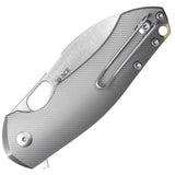 GiantMouse ACE Biblio-XL Linerlock Gray Titanium Folding MagnaCut Pocket Knife 12412