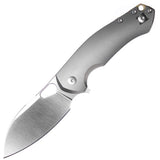 GiantMouse ACE Biblio-XL Linerlock Gray Titanium Folding MagnaCut Pocket Knife 12412