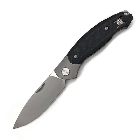 GiantMouse ACE Farley V2 Slip Joint Titanium & Carbon Fiber Folding Elmax Pocket Knife 12597