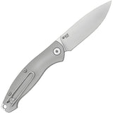 GiantMouse ACE Farley V1 Slip Joint Gray Titanium Folding Elmax Pocket Knife 12825