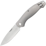 GiantMouse ACE Farley V1 Slip Joint Gray Titanium Folding Elmax Pocket Knife 12825