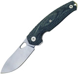 GiantMouse Ace Jagt Linerlock Denim Micarta Folding Elmax Pocket Knife 12979