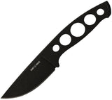 GiantMouse GMF5 Black PVD Bohler N690 Drop Point Fixed Blade Knife w/ Sheath 13372