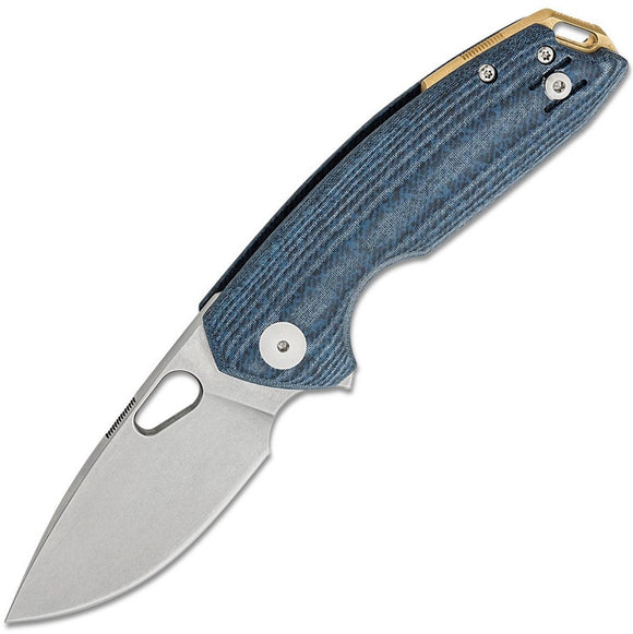 GiantMouse ACE Tribeca Linerlock Denim Micarta Folding MagnaCut Pocket Knife TRIDENMIC