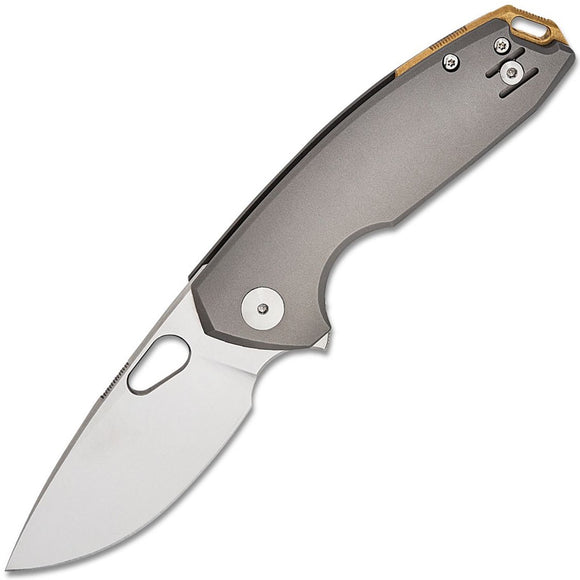 GiantMouse ACE Tribeca Linerlock Gray Titanium Folding MagnaCut Pocket Knife TRITIT