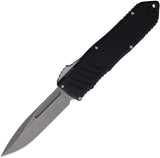 Guardian Tactical Automatic Recon 040 Knife OTF Black Aluminum Stonewash Elmax Blade 113511