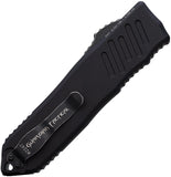 Guardian Tactical Automatic Recon 040 Knife OTF Blackout Aluminum Serrated Elmax Blade 113612