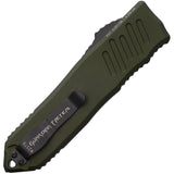 Guardian Tactical Automatic Recon 040 Knife OTF OD Green Aluminum Black Elmax Blade 118111