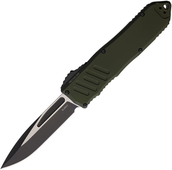 Guardian Tactical Automatic Recon 040 Knife OTF OD Green Aluminum Two-Tone Elmax Blade 118211