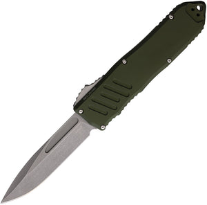 Guardian Tactical Automatic Recon 040 Knife OTF OD Green Aluminum Stonewash Elmax Blade 118511