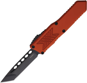 Guardian Tactical Automatic GTX-025 Knife OTF Orange Aluminum Black Elmax Tanto Blade 124121BO